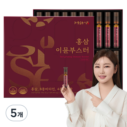 정원삼 홍삼 이뮨 부스터 + 쇼핑백, 20회분, 5개