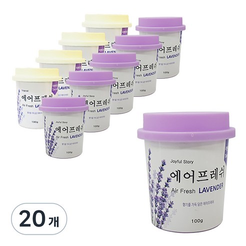 ABM 에어프레쉬 방향제 라벤더, 100g, 20개
