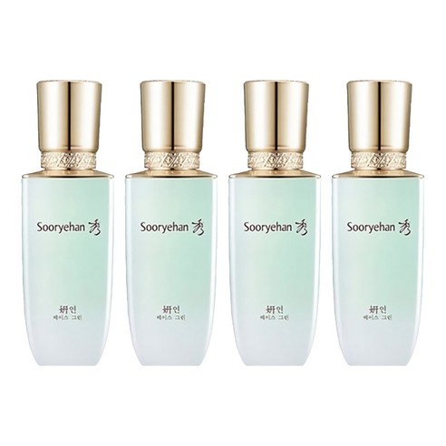 수려한 연 메이크업 베이스 35ml, 그린, 4개