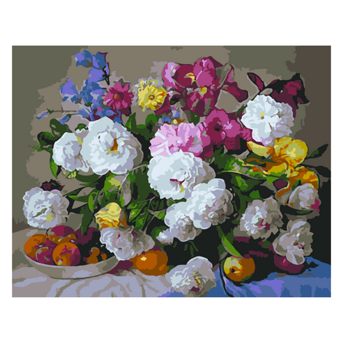 모모픽스페인팅 DIY명화그리기 40 x 50 cm, I26 식탁위의 화병, 1개