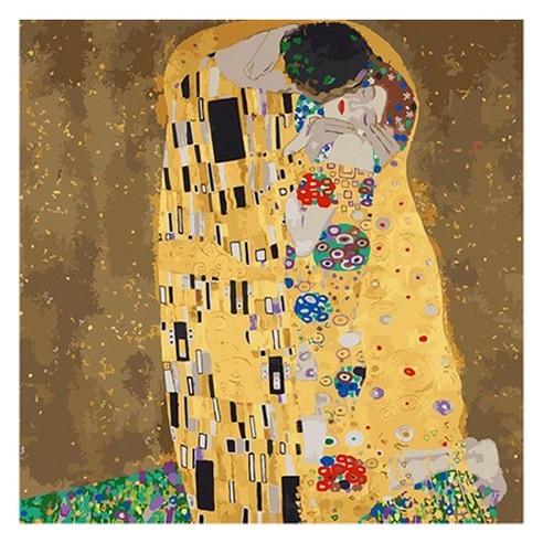 모모픽스페인팅 DIY 명화 그리기 60 x 75 cm, WH01 클림트 키스, 1개
