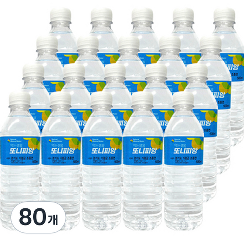 또니피앙 생수, 80개, 500ml