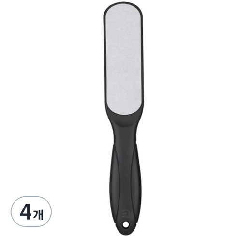 풋케어 양면 발각질제거기 블랙, 1개입, 4개