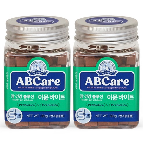 ABCare 반려동물 이뮨 바이트 영양제 180g, 2개