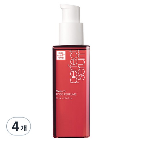 미쟝센 퍼펙트 로즈퍼퓸 세럼 헤어에센스, 80ml, 4개
