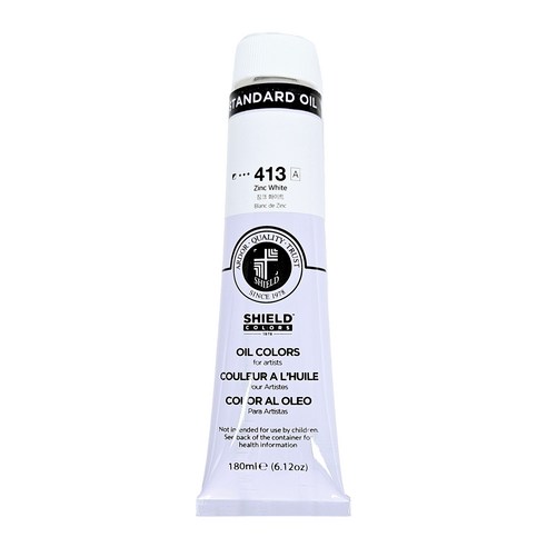 쉴드 스탠다드 유화물감 전문가용 413 ZINC WHITE, 180ml, 1색