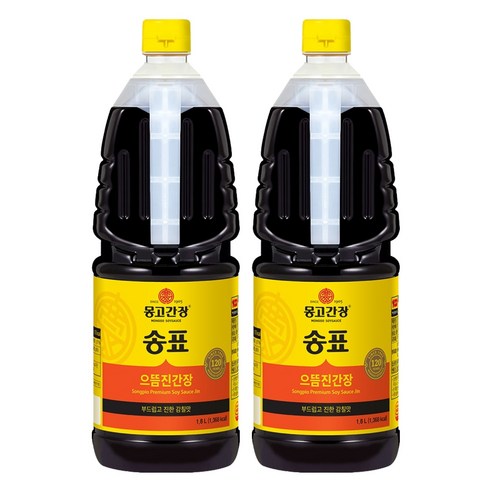 몽고간장 송표 으뜸진간장, 1.8L, 2개