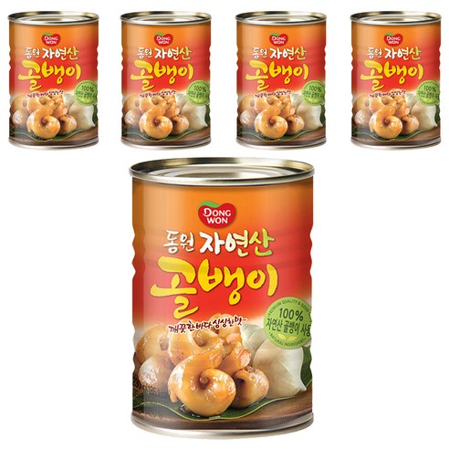 동원 자연산 골뱅이, 230g, 5개