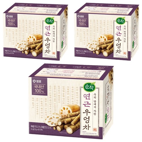 순작 연근우엉차, 0.8g, 40개입, 3개