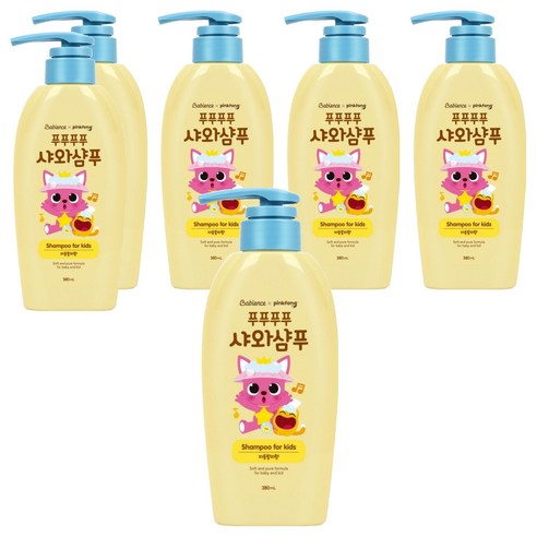 베비언스 핑크퐁 유아용 샤와샴푸 자몽릴리향, 380ml, 6개