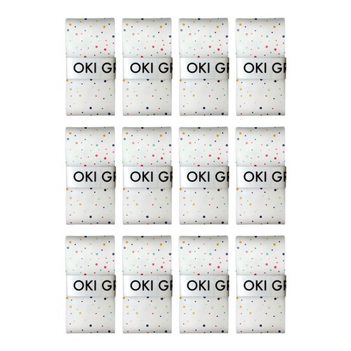오키그립 GALAXY 테니스그립 배드민턴그립 OG Edition 001 12p, 화이트, 1세트