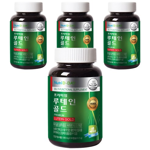 뉴트리디데이 프리미엄 루테인 골드 350mg, 90정, 4개