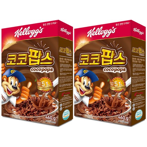 켈로그 코코팝스 시리얼, 460g, 2개