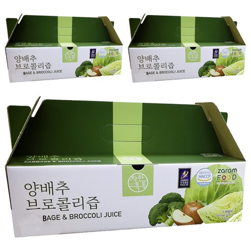 착한톡톡 양배추브로콜리즙, 90개, 80ml
