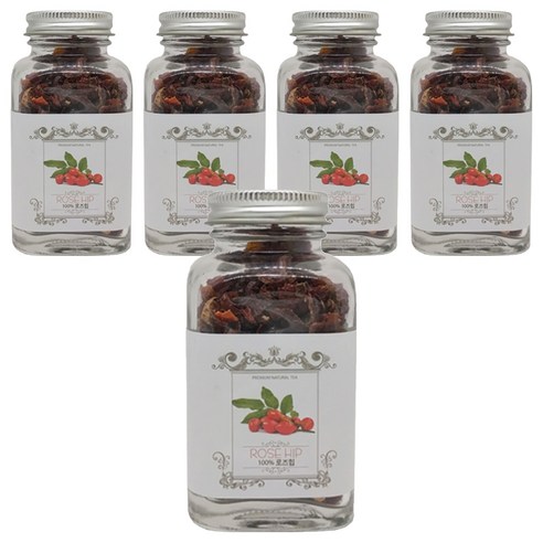 허브플러스 로즈힙 병 허브차, 45g, 1개입, 5개