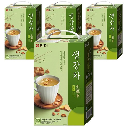 담터 생강차 플러스, 15g, 50개입, 4개