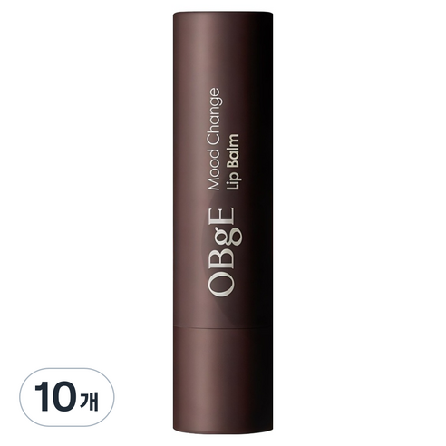 OBge 무드 체인지 립밤, 내추럴 레드(블루베리), 3g, 10개