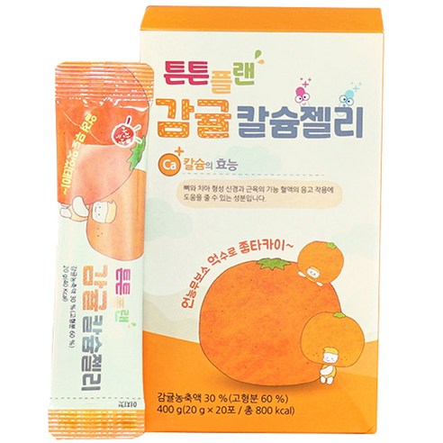 아람농장 유아 튼튼플랜 감귤 칼슘젤리 20p, 400g, 1개
