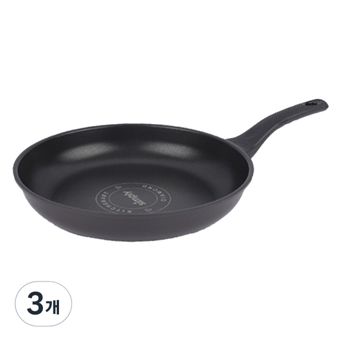 키친아트 제트 블랙 프라이팬 S I M P L Y 프라이팬 랜덤발송, 3개, 26cm