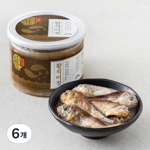 김정배명인 황석어젓, 500g, 6개