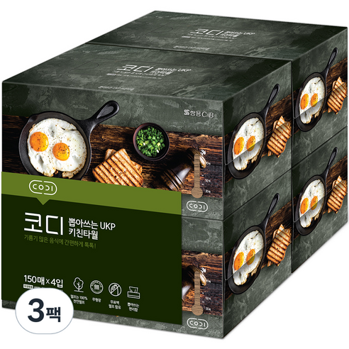 코디 뽑아쓰는 UKP 키친타월, 150매, 12개