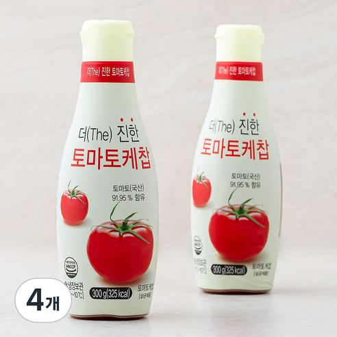 사랑과정성 더 진한 토마토케찹, 300g, 4개