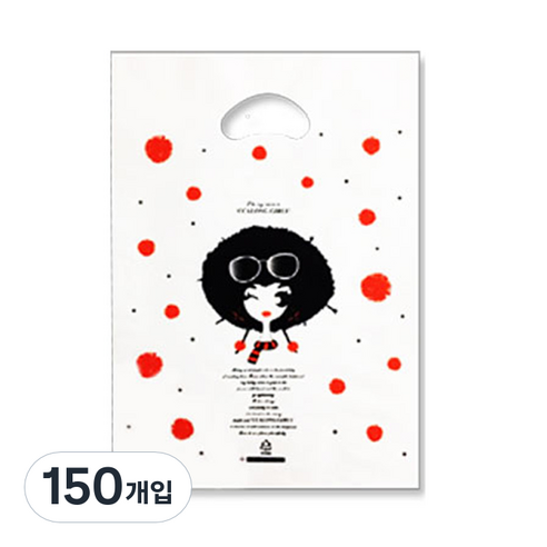 팩스타 펀칭 비닐 포장봉투 가로 30cm x 세로 40cm, 깔롱, 150개입