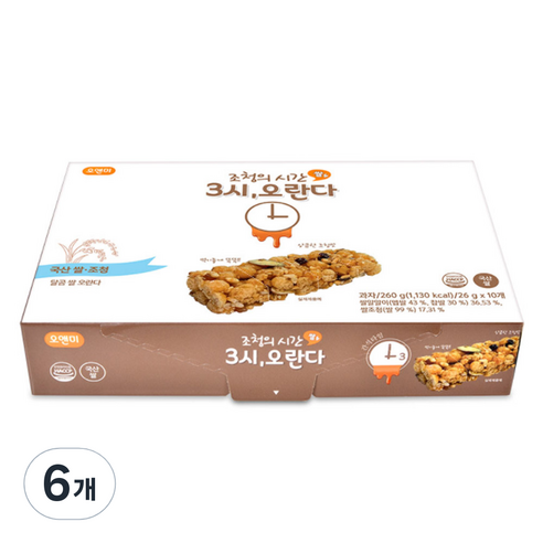 둥근마음 달곰 쌀 오란다 10p, 260g, 6개
