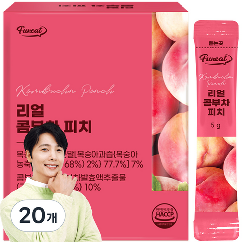 퍼니트 리얼 콤부차 피치맛 30p, 150g, 20개