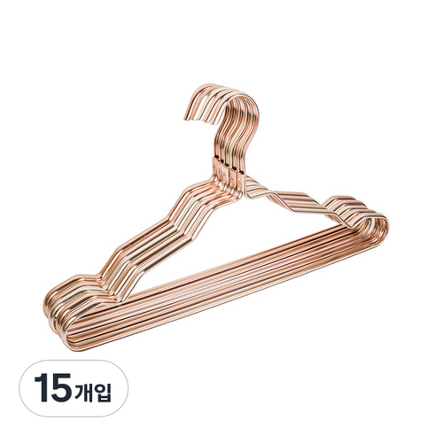 윈프라이스 메탈 슬립 옷걸이, 로즈골드, 15개입