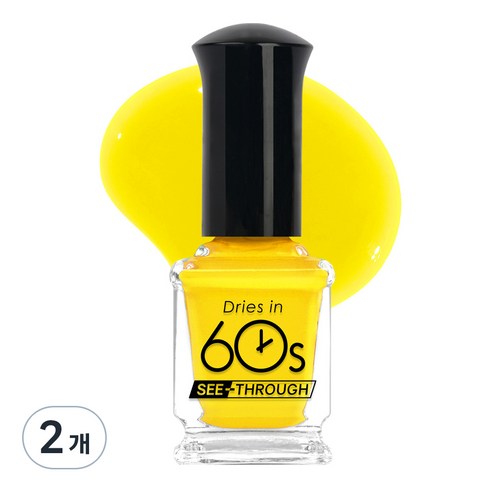 위드샨 60초 매니큐어, M92 레몬푸딩, 9ml, 2개