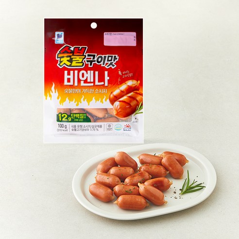 대림선 숯불구이맛 비엔나, 100g, 1개