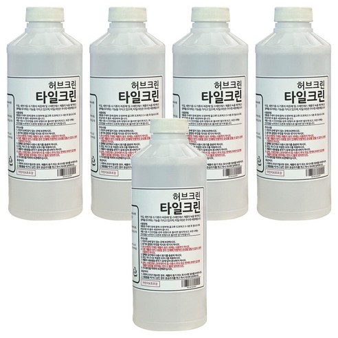 허브크린 타일크린, 1L, 5개