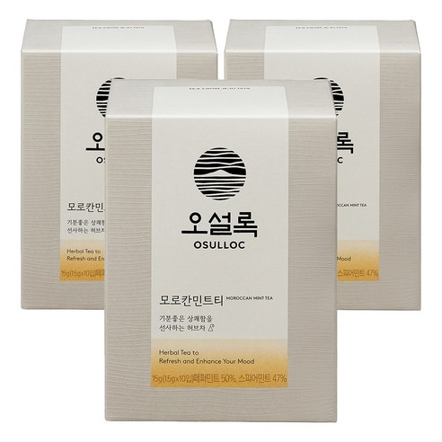 오설록 모로칸민트티, 1.5g, 10개입, 3개