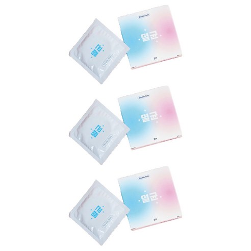 더블세이프 멸균 초박형 콘돔, 3개, 3개입
