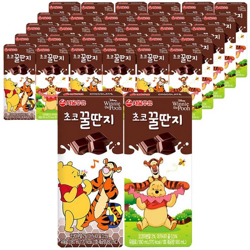 서울우유 초코꿀딴지 180ml, 120팩
