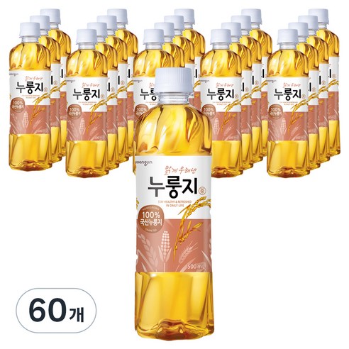 웅진 맑게우려낸 누룽지차, 500ml, 60개