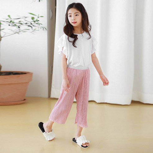 여아용 버터플라이 상하의 세트