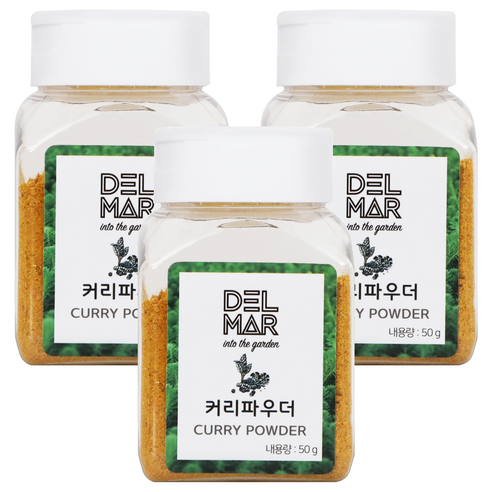딜리셔스마켓 커리 파우더 소형, 50g, 3개