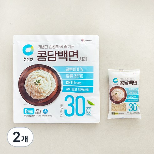 청정원 콩담백면 6개입, 2개, 900g