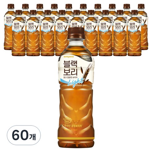 하이트진로 블랙보리 라이트, 520ml, 60개