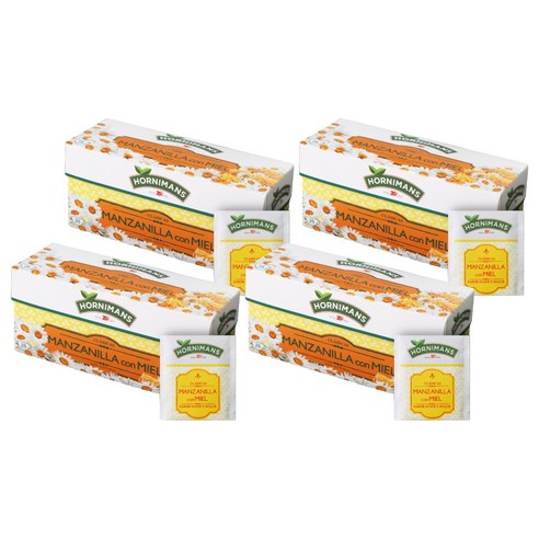 오르니만스 캐모마일 꿀차, 1.4g, 25개입, 4개