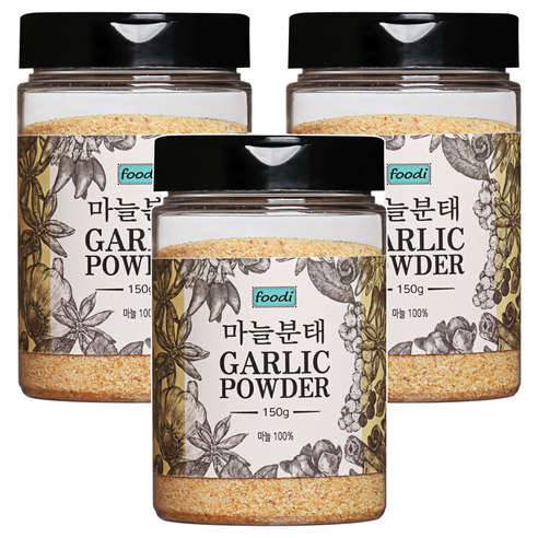 foodi 국내산 마늘분태, 150g, 3개