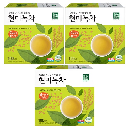 다농원 현미녹차 100티백, 1.3g, 100개입, 3개