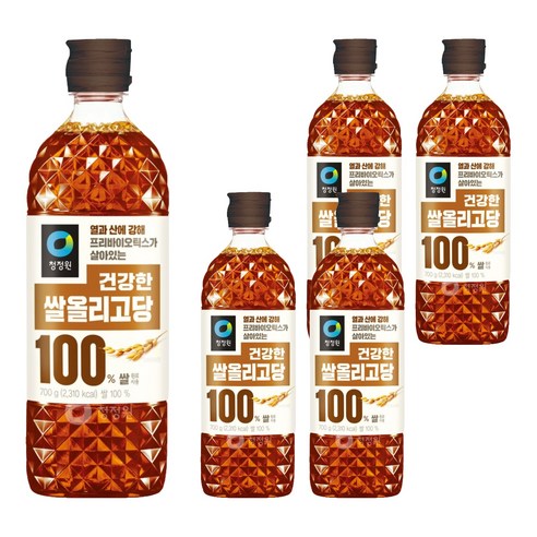 청정원 쌀올리고당, 700g, 5개