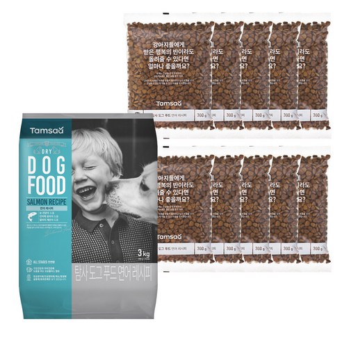 쿠팡 브랜드 - 탐사 6free 강아지 사료 연어 레시피, 3kg, 1개