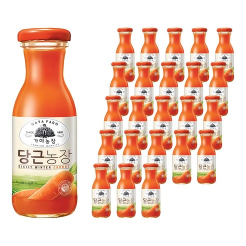가야농장 당근농장, 180ml, 24개
