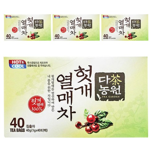 다농원 헛개열매차 티백, 1g, 40개입, 4개