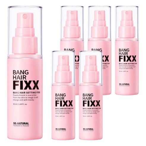 쏘내추럴 뱅 헤어 세팅 픽서, 6개, 50ml