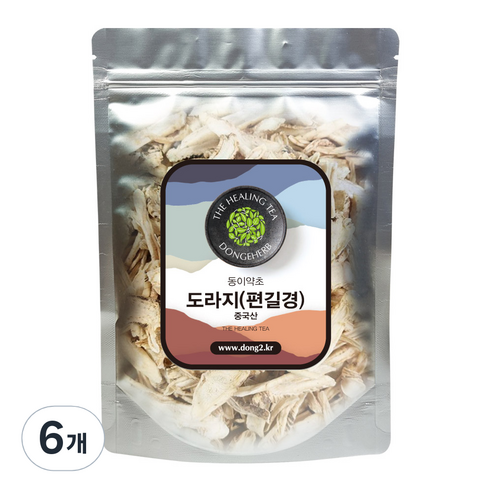 동이약초 도라지 편길경, 150g, 6개